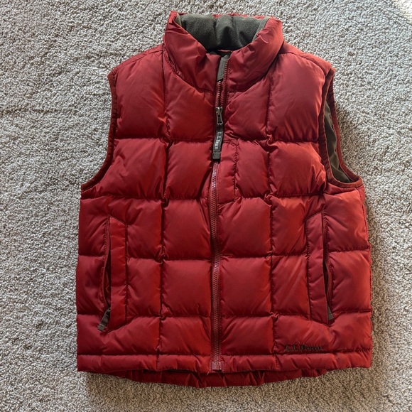 L.L. Bean Other - L.L. Bean Kids Burnt Orange/Red Down Puffer Vest